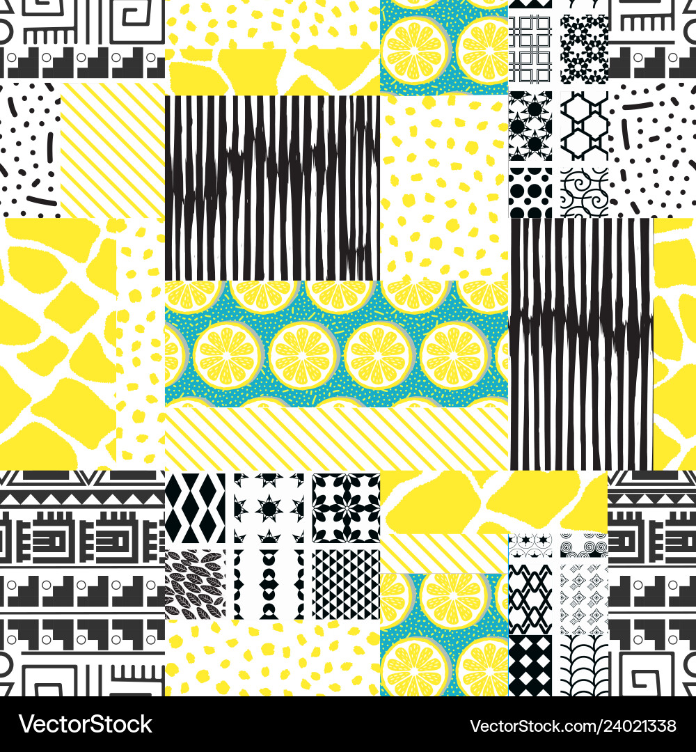Patchwork seamless texture Patchwork seamless texture vector image