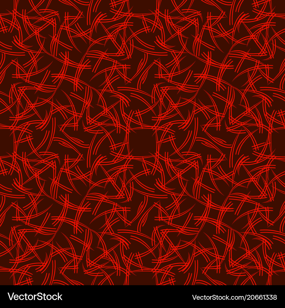 Pattern from flowing lines and triangles in red Pattern from flowing lines and triangles in red vector image