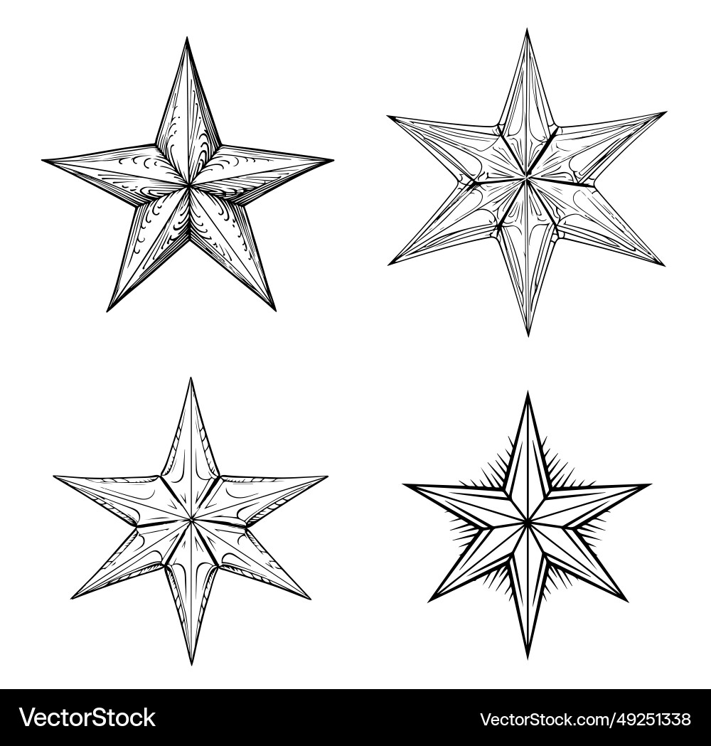Star icons twinkling stars sparkles shining Star icons twinkling stars sparkles shining vector image