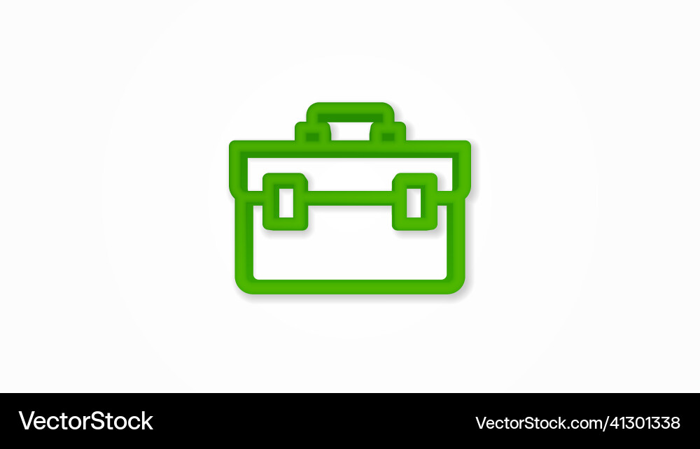 Toolbox 3d realistic line icon top view Toolbox 3d realistic line icon top view vector image