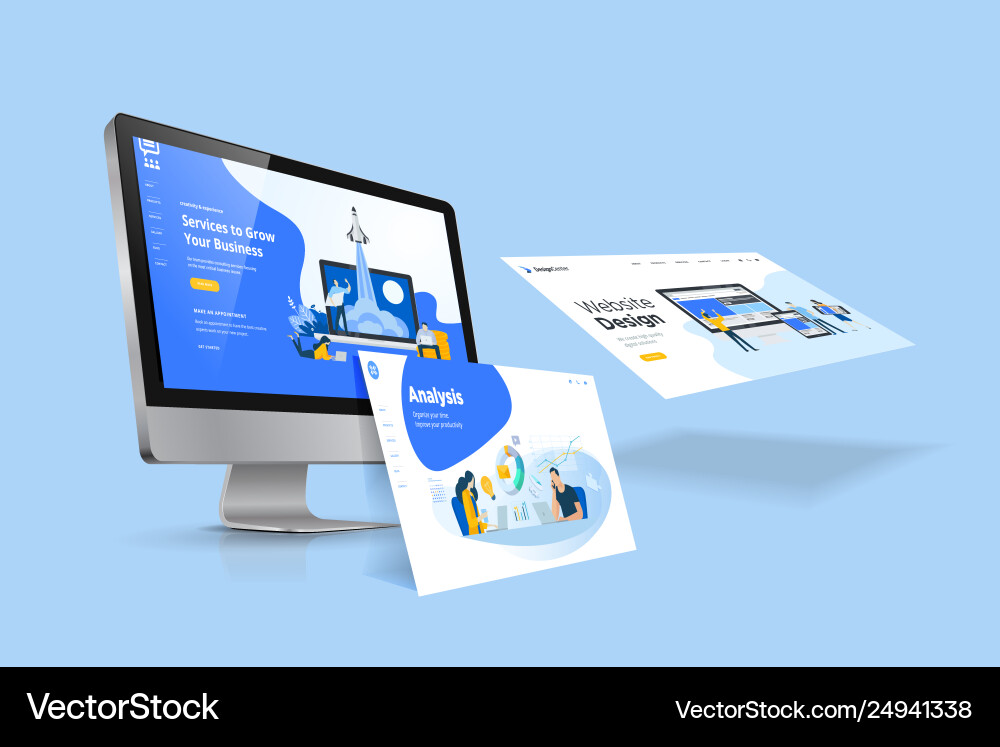 Web design template Web design template vector image