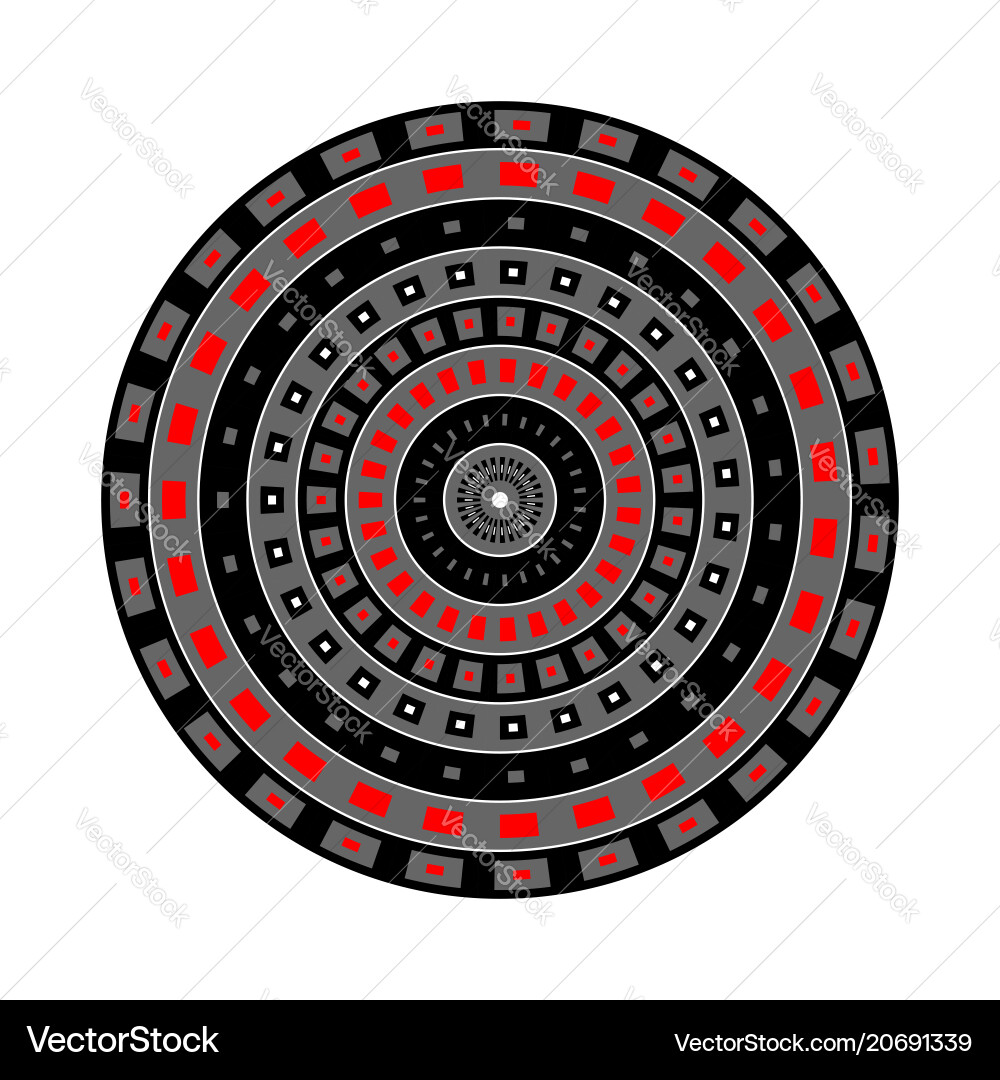 Abstract circle pattern vector image