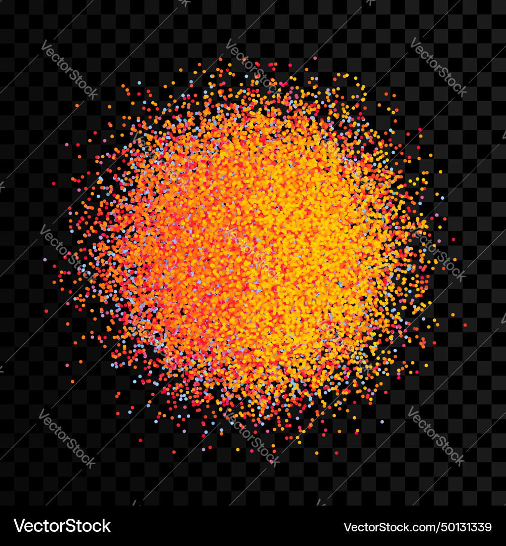 Chaotic particles in empty space dynamic Chaotic particles in empty space dynamic vector image