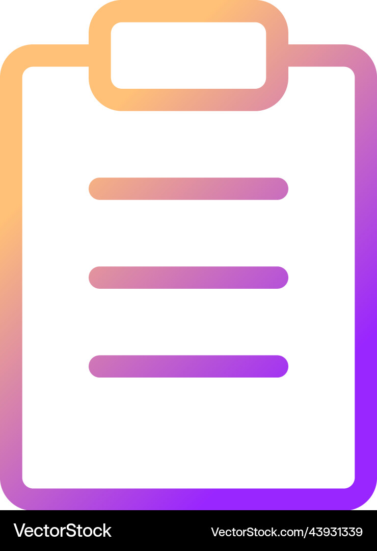 Filled tablet pixel perfect gradient linear ui Filled tablet pixel perfect gradient linear ui vector image