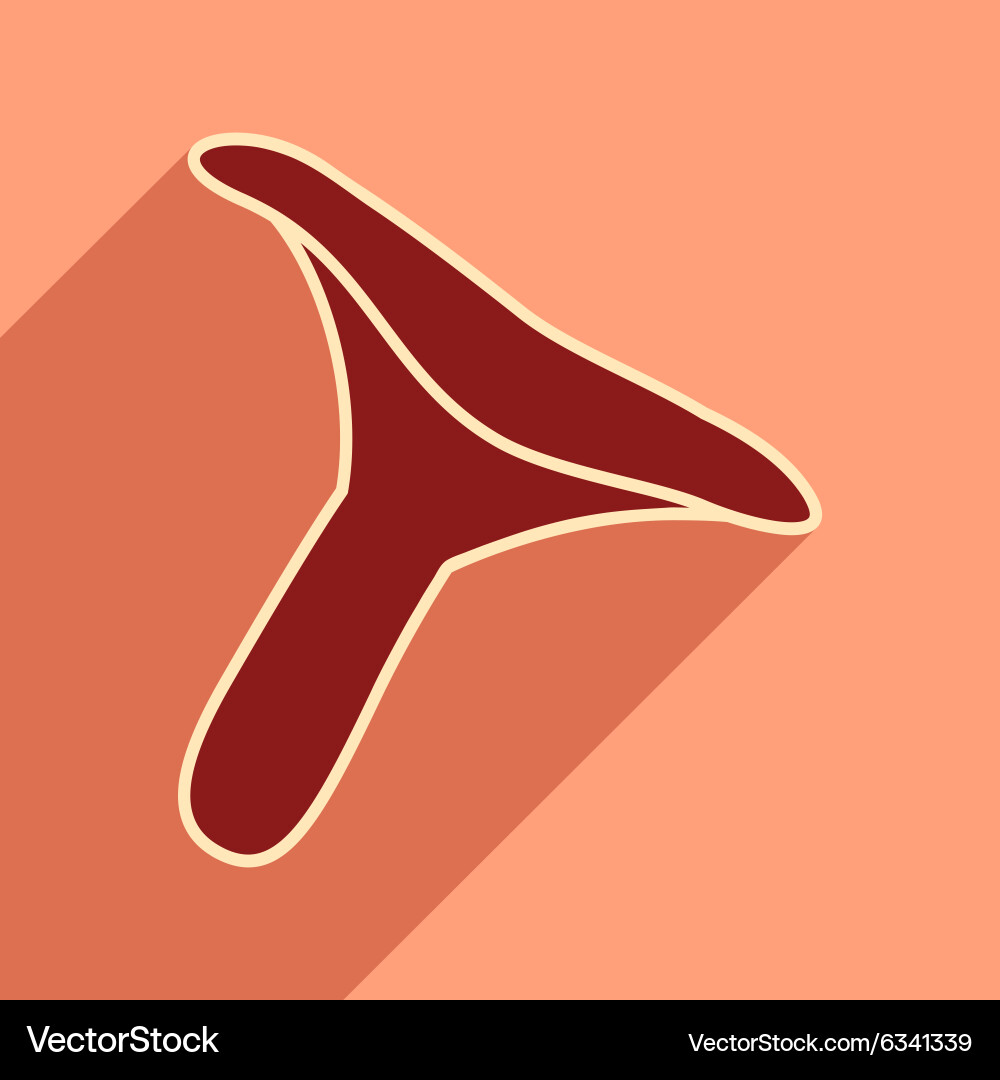 Flat with shadow icon and mobile application Vector Image