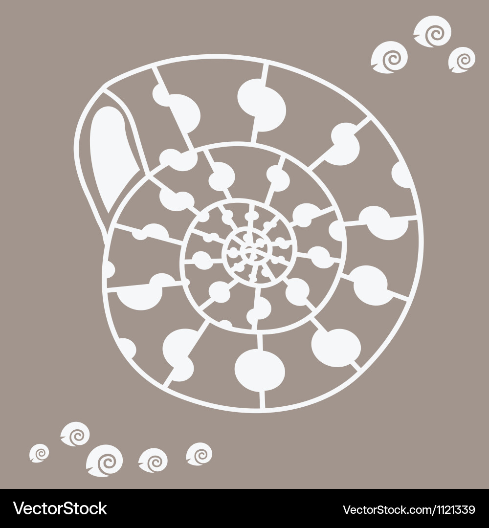 Ocean Seashell Pattern Vector Image