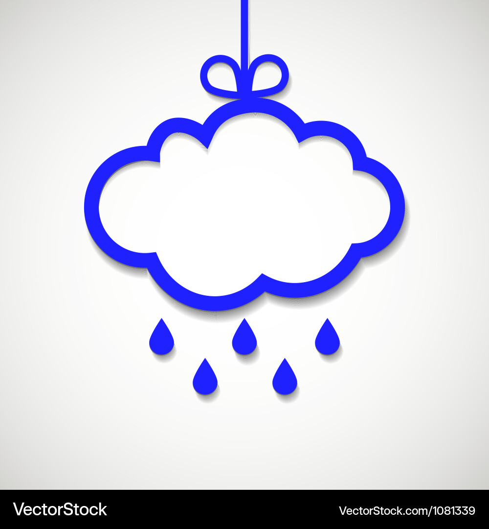 Paper frame for text with drop and shade Vector Image