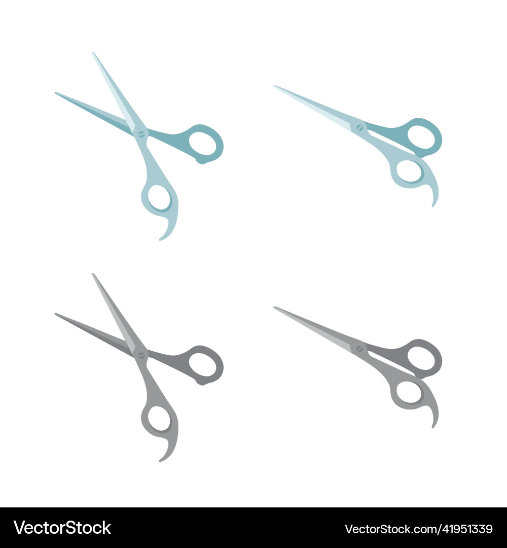Professional scissors set Professional scissors set vector image