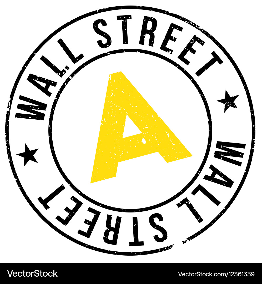 Wall street stamp Royalty Free Vector Image - VectorStock