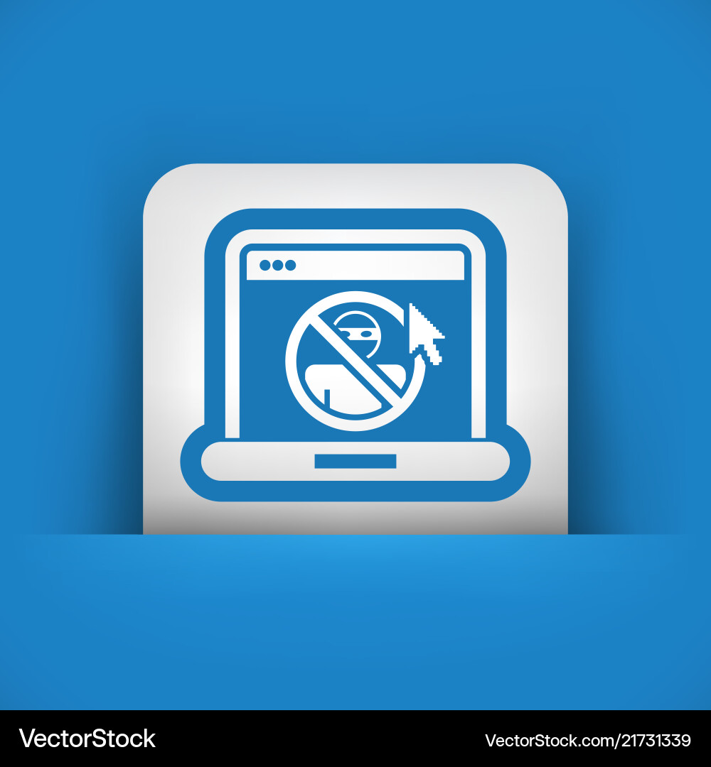 Web access data protection vector image