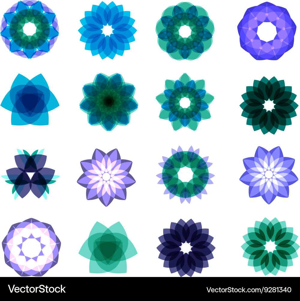Abstract Circular Patterns Vector Image
