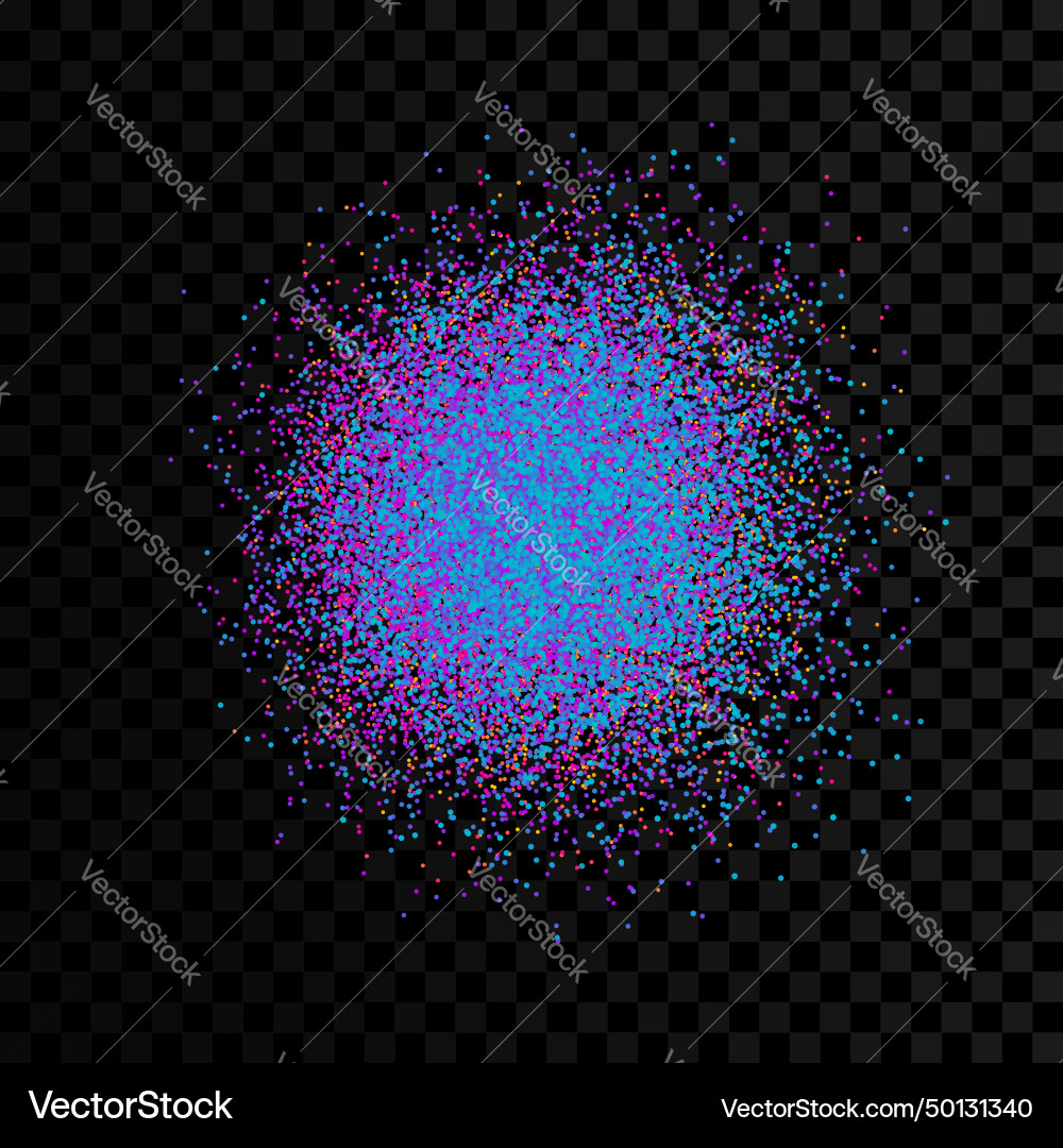 Chaotic particles in empty space dynamic Chaotic particles in empty space dynamic vector image