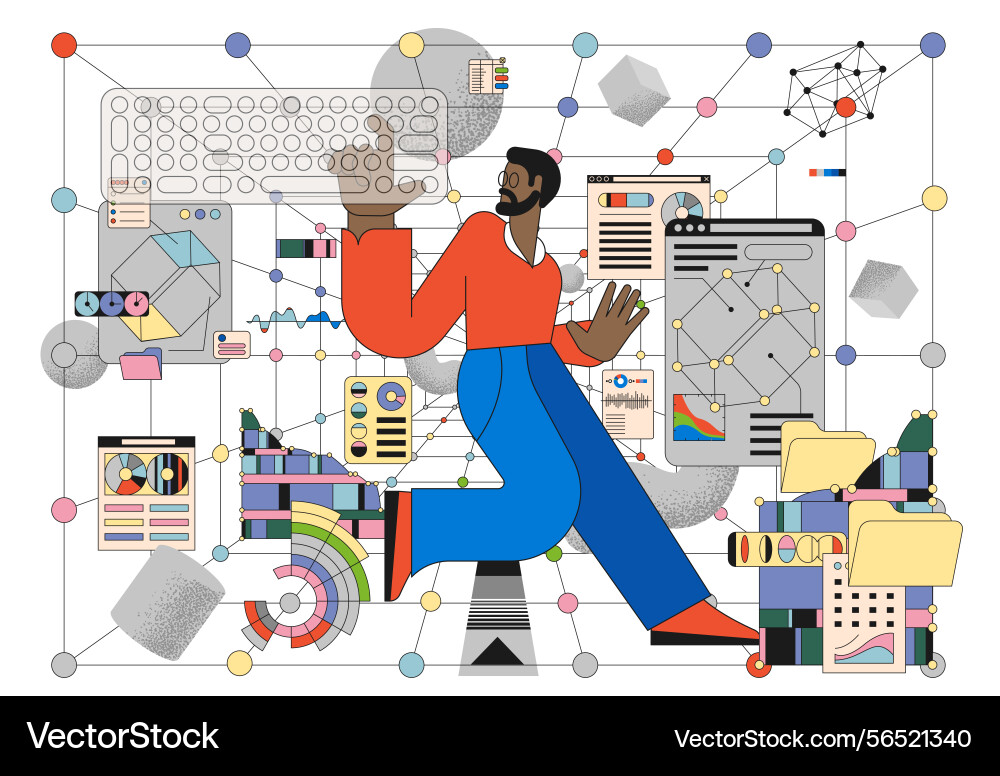 Data modeling model development and deployment Data modeling model development and deployment Vector Image