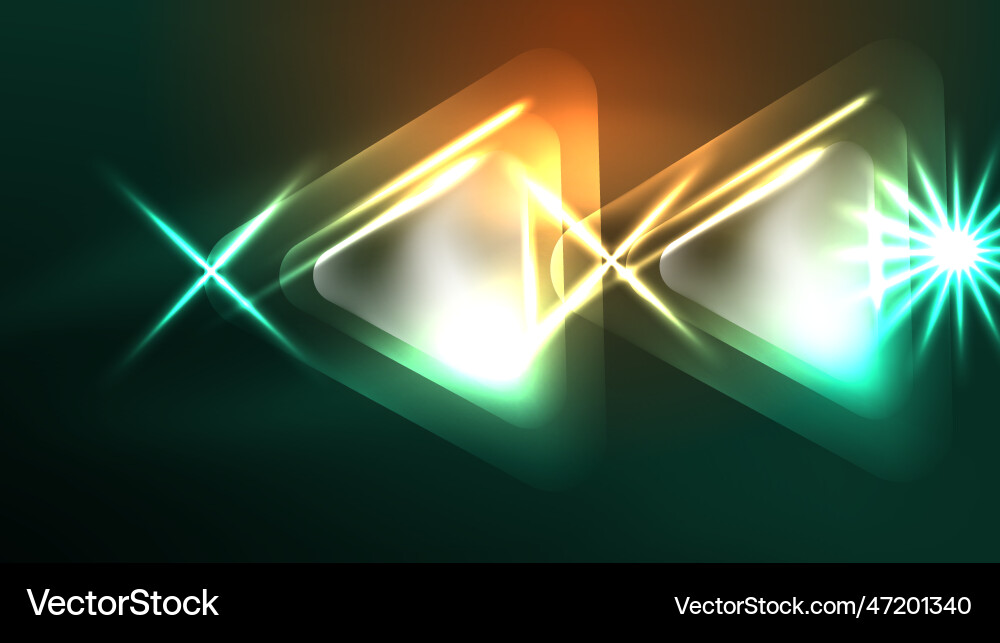 Digital neon abstract background triangles Digital neon abstract background triangles vector image