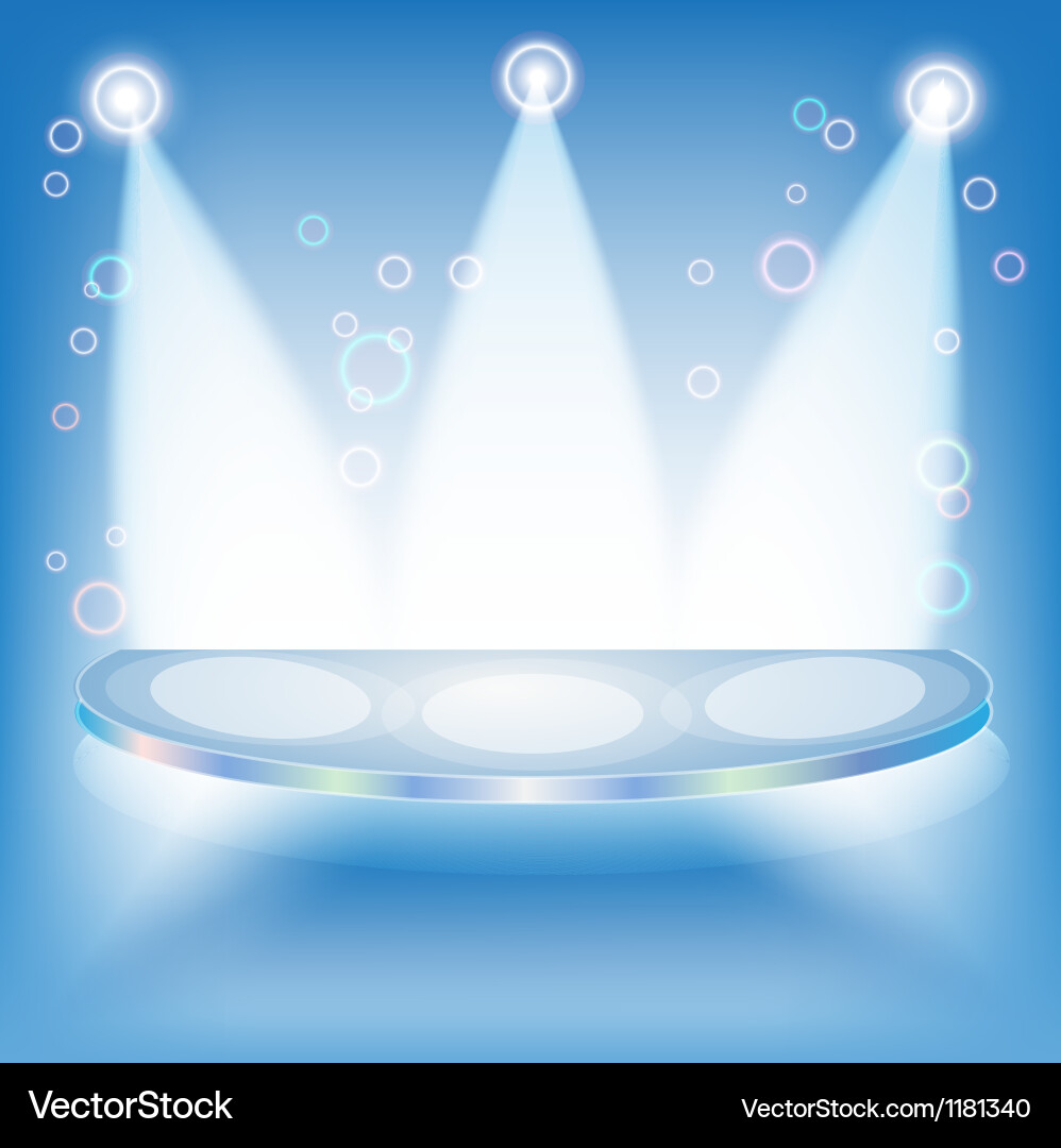 Modern Empty Shelf Display vector image