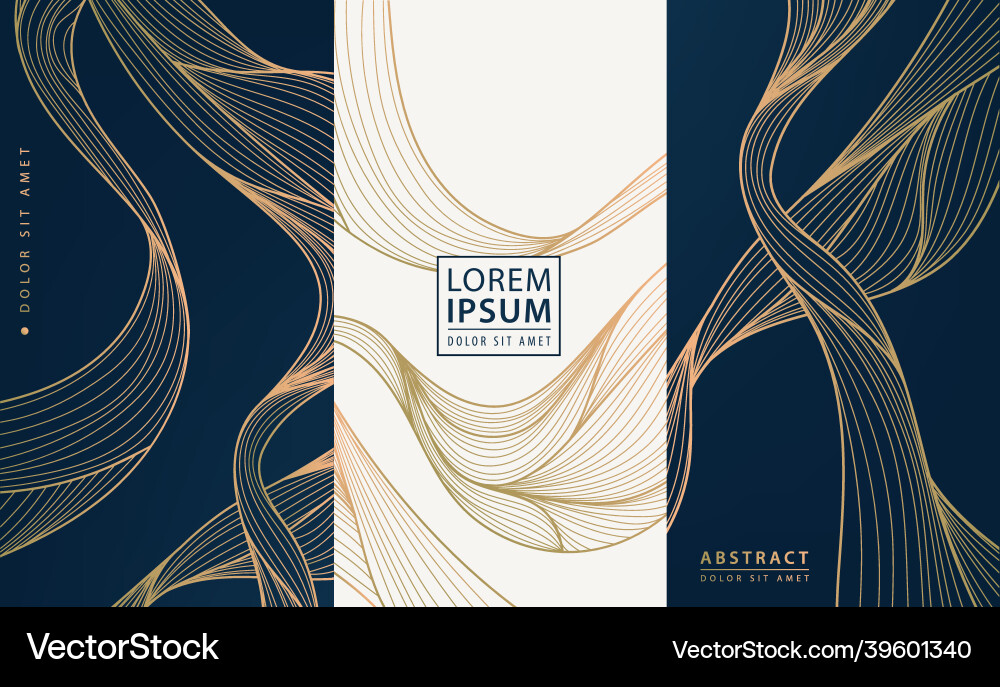 Set of collection design elements labels Vector Image