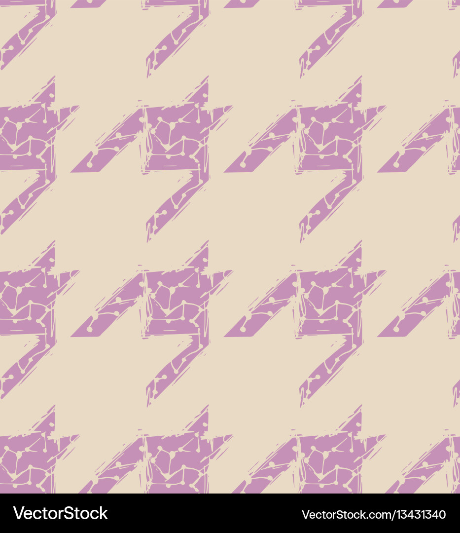 Sketchy Houndstooth Pattern vector image