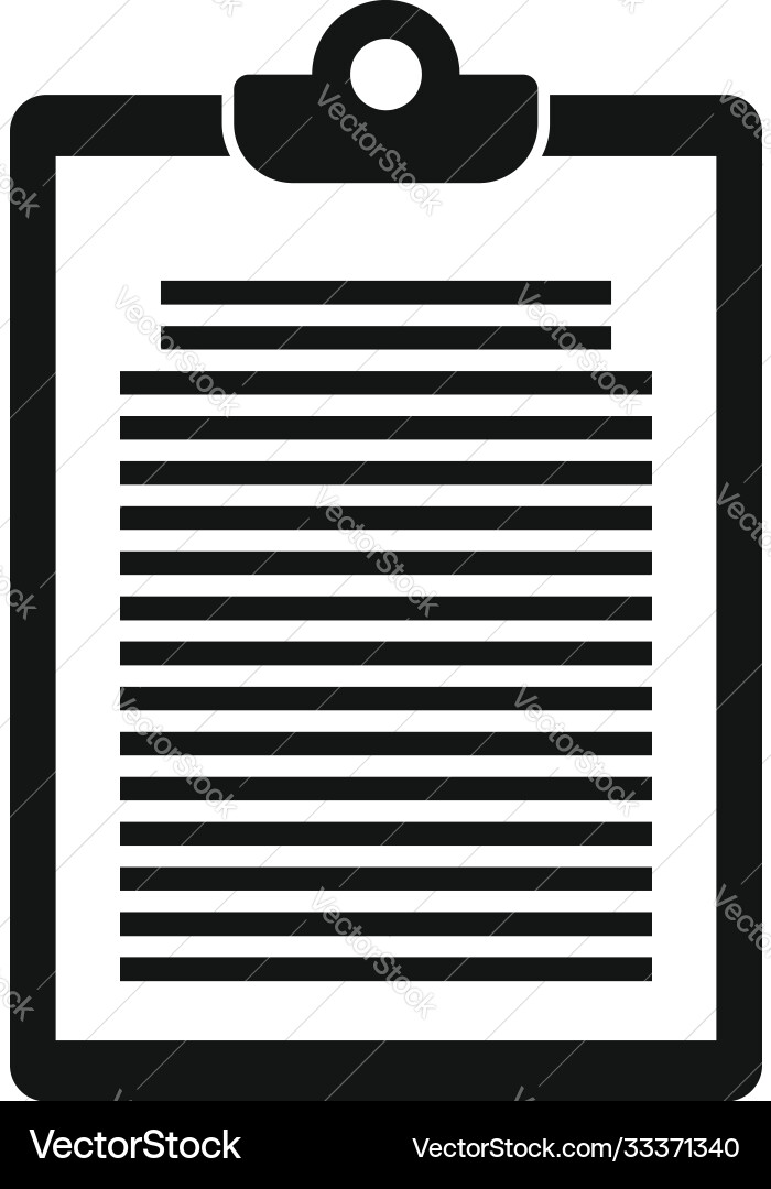 Summary icon simple style Vector Image