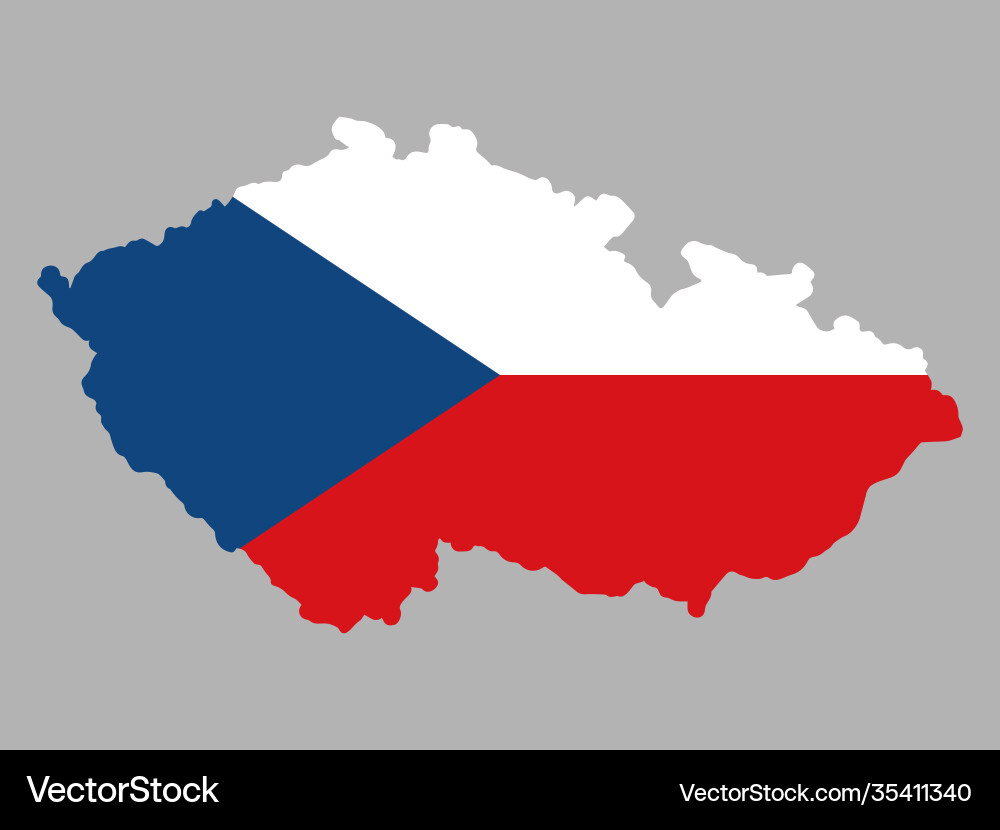 Tschechische Republik Karte Flagge eps 10 Tschechische Republik Karte Flagge eps 10 vektorbild