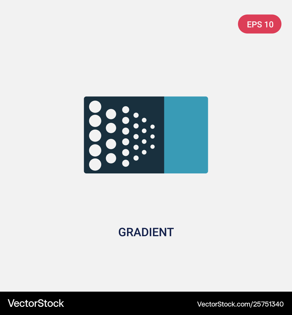 Two color gradient icon from user interface vector image