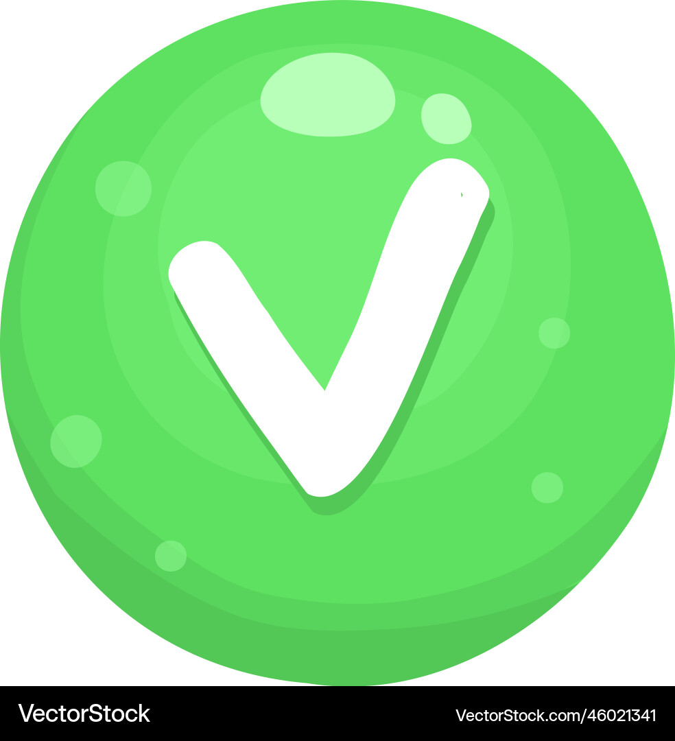 Approved button and progress-bar bright different vector image