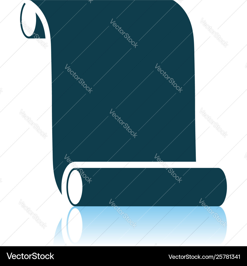 Canvas scroll icon Vector Image