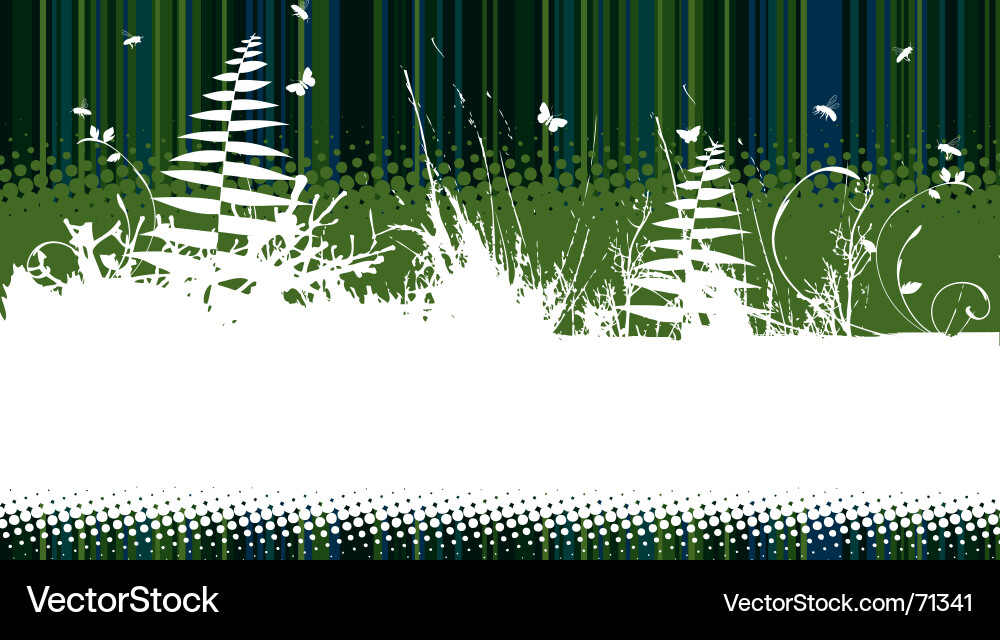 Floral Scroll Frame vector image