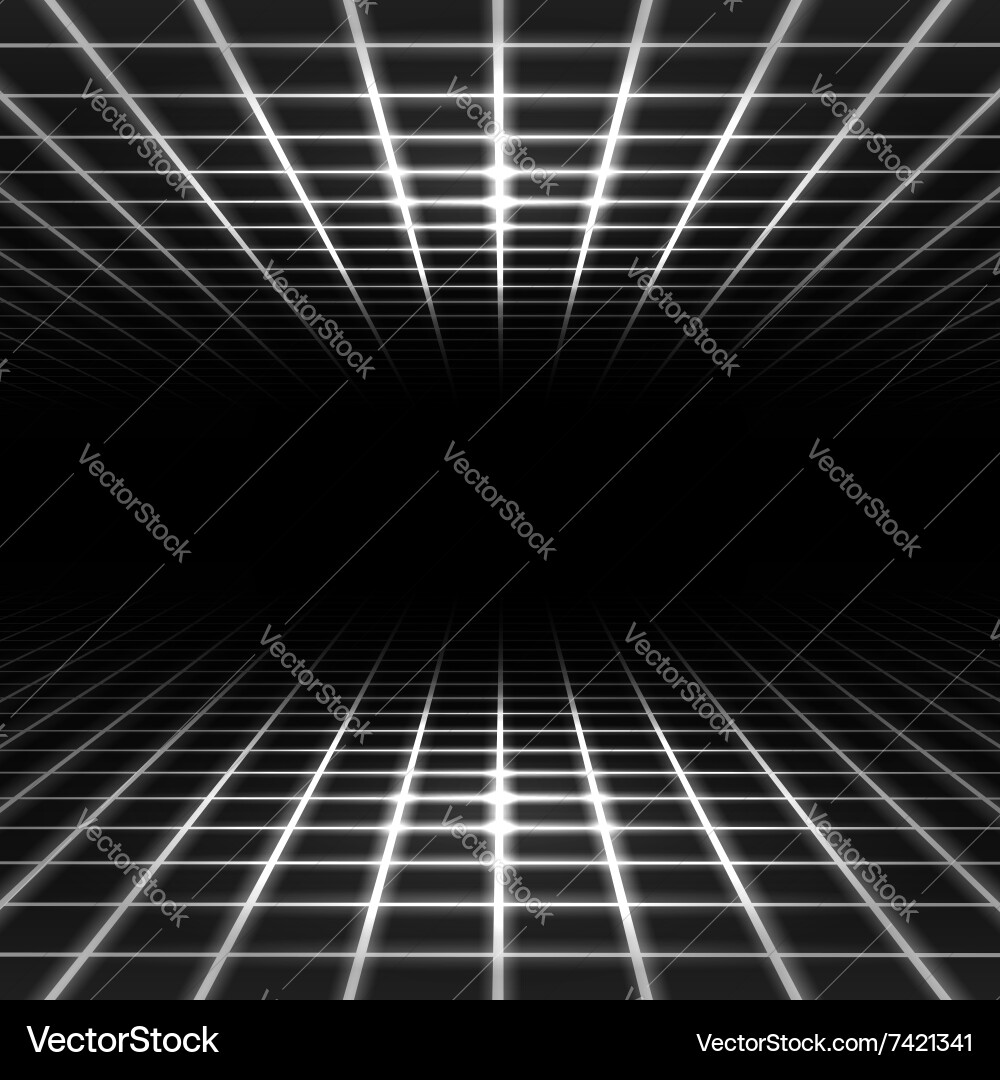 Infinite Grid Space Vector Image