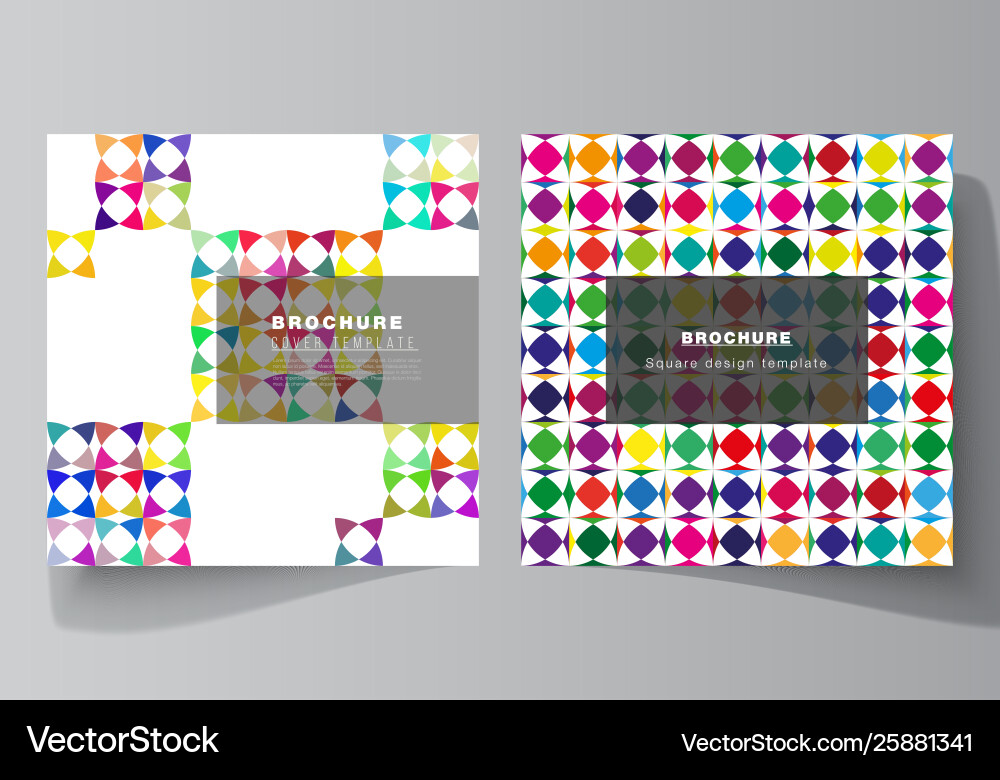 Minimal layout two square format Minimal layout two square format vector image