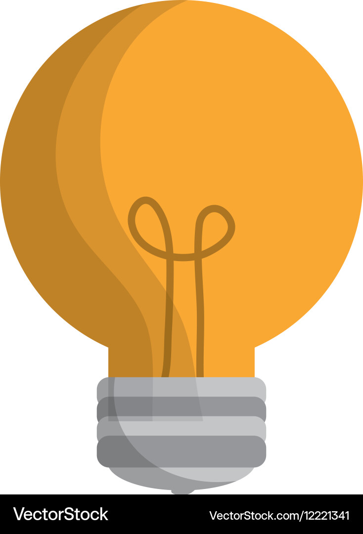 Regular lightbulb icon image Vector Image