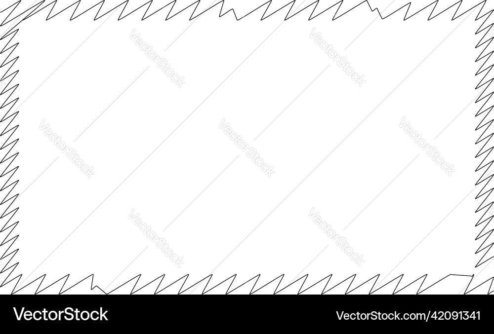 Scribble sketch lines rectangle plane squiggly vector image