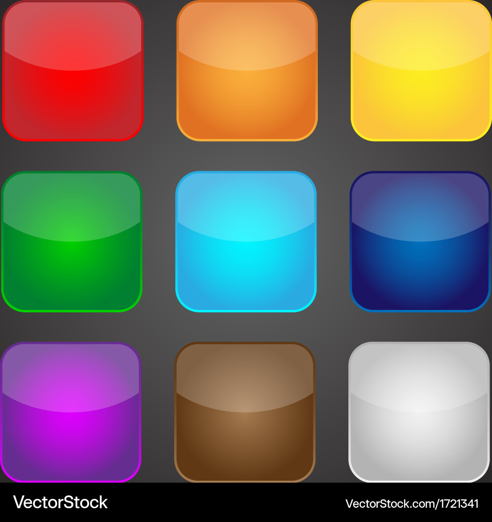 Set of color apps icons - background Vector Image