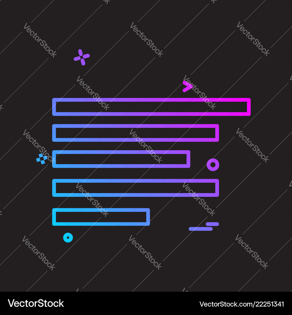 Text alignment icon design Text alignment icon design Vector Image