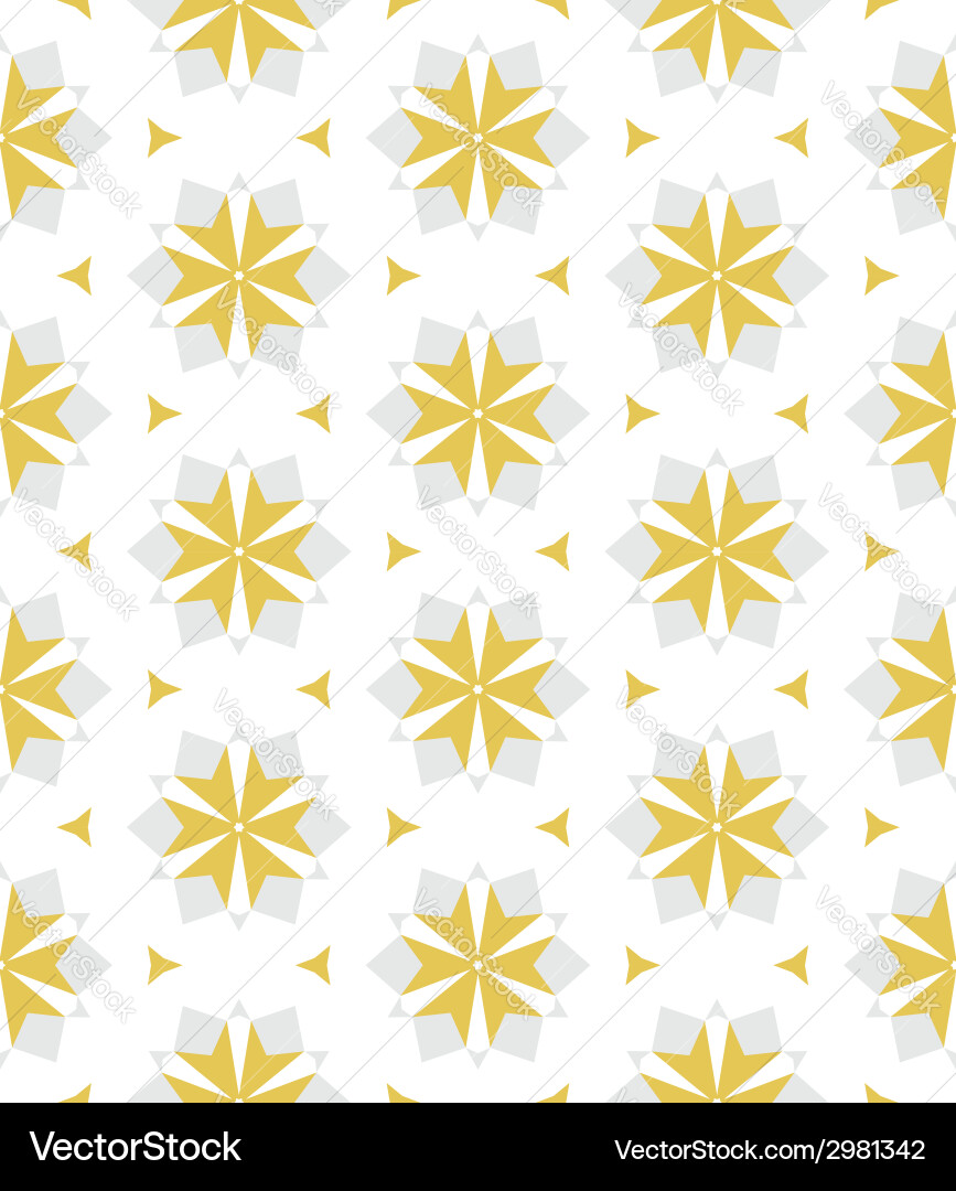 Art Deco Snowflake Pattern Vector Image