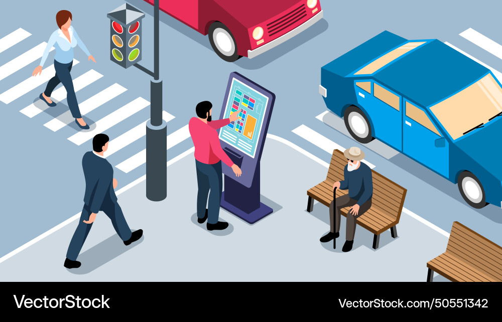 Interactive panel horizontal Royalty Free Vector Image