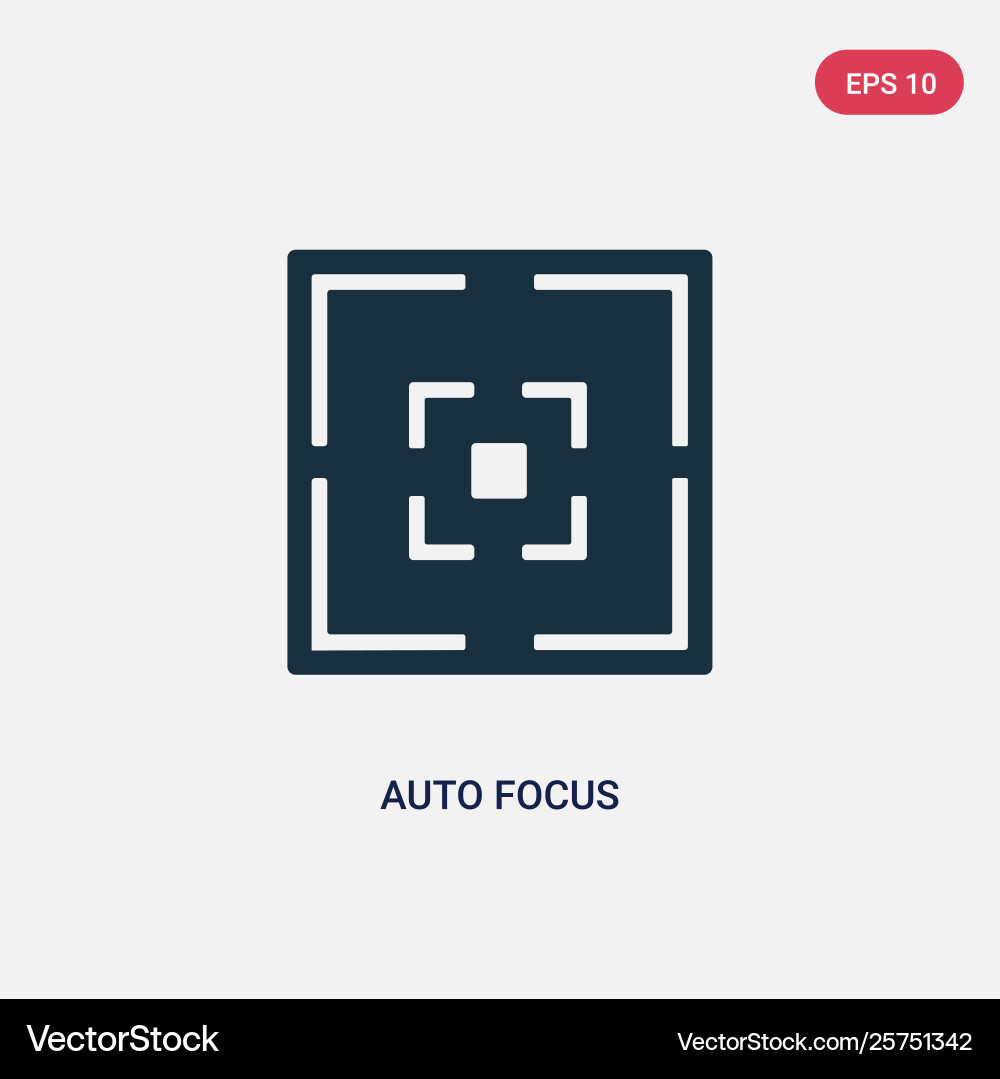Two color auto focus icon from user interface Two color auto focus icon from user interface vector image