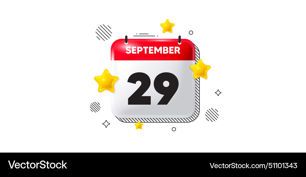 29th day of the month icon event schedule date Vector Image