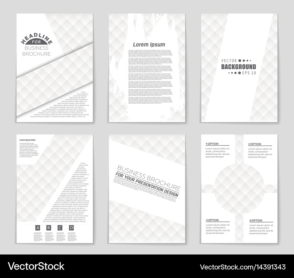 Abstract layout background set for art Vector Image