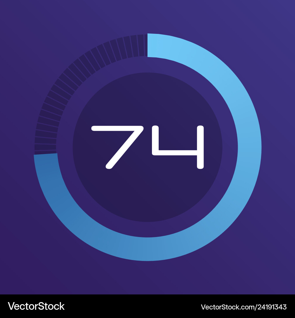 Circular interval timer Vector Image