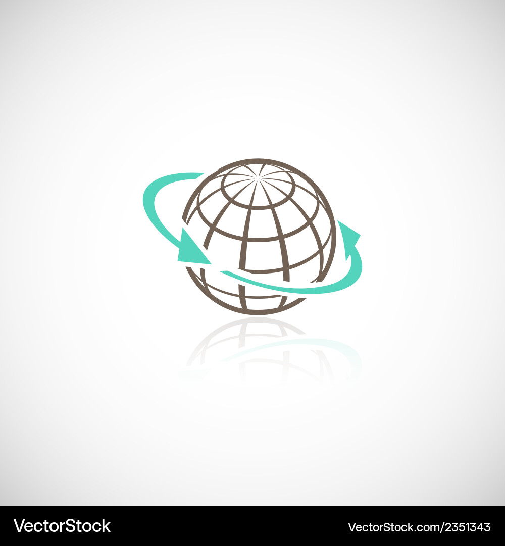 Global Connection Sphere Vector Image