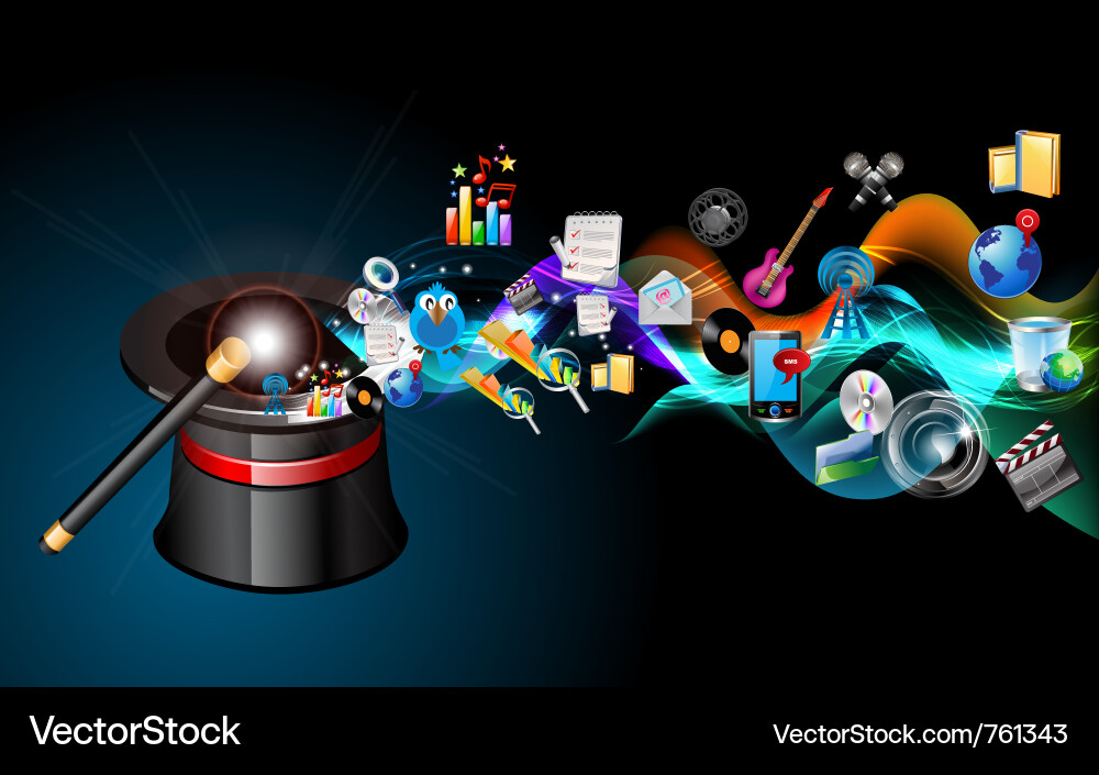 Magic Concepts and Icons vector image