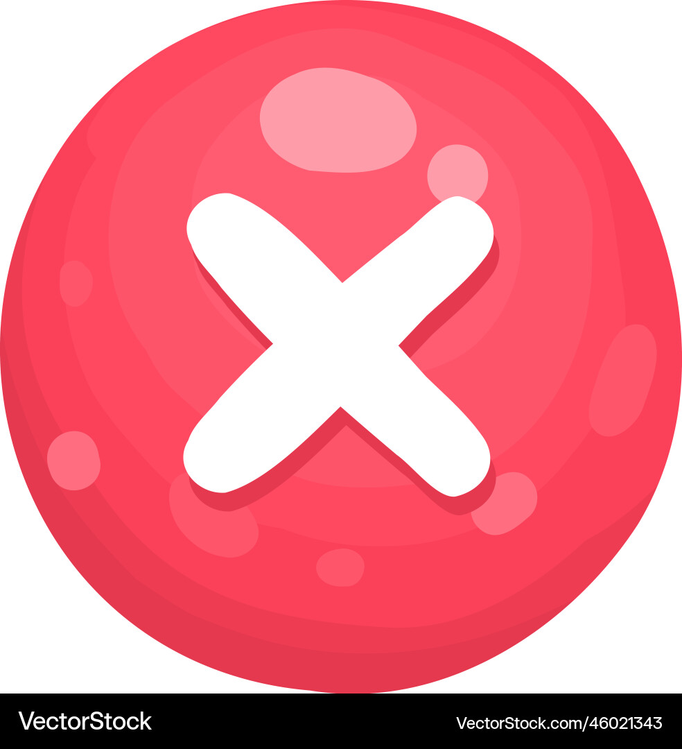 Reject button and progress-bar bright different vector image