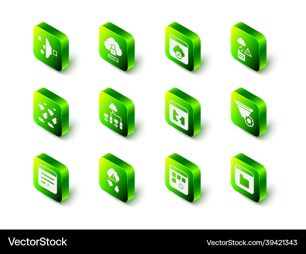 Set cloud computing lock failed access Set cloud computing lock failed access vector image