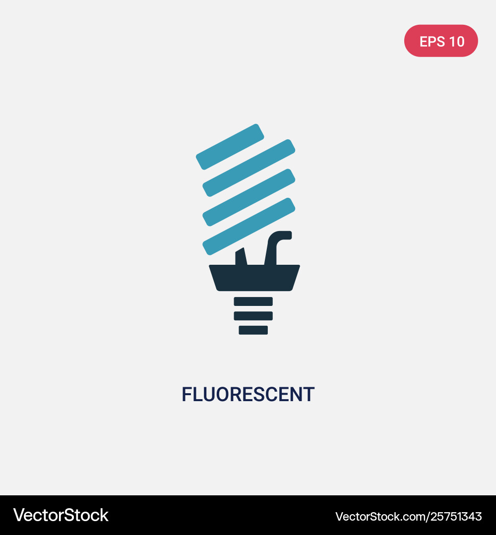 Two color fluorescent icon from user interface Vector Image