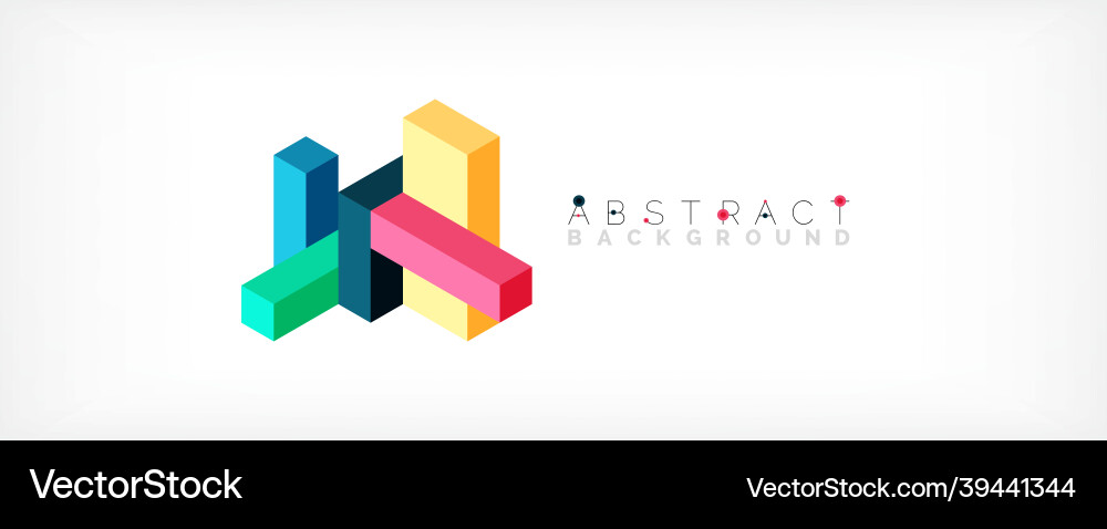 Abstract background 3d cubes cubic elements Abstract background 3d cubes cubic elements Vector Image