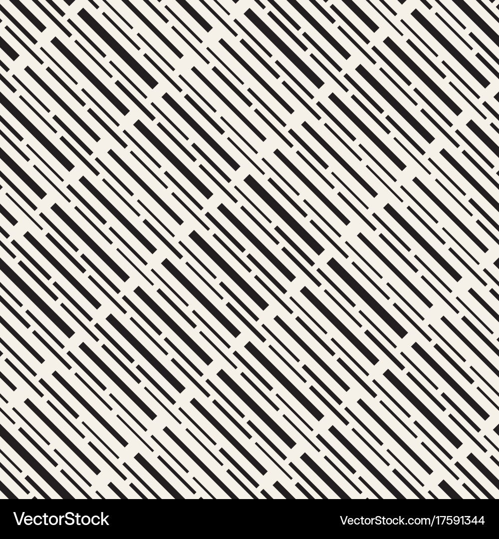 Black and white irregular dashed lines pattern vector image