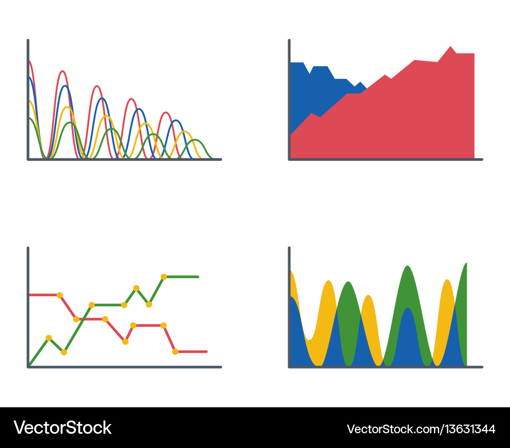 Business data graph analytics elements bar pie Business data graph analytics elements bar pie vector image