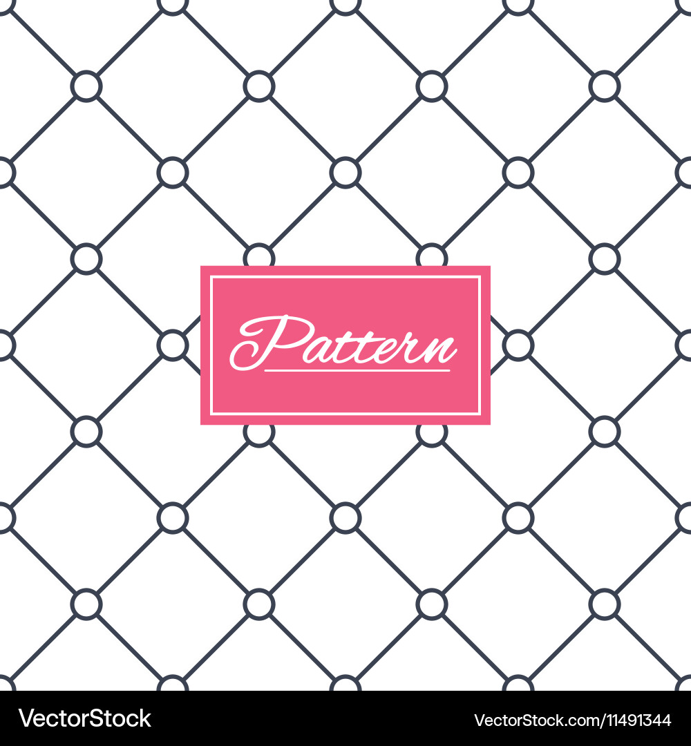 Circles grid stripped seamless pattern Vector Image