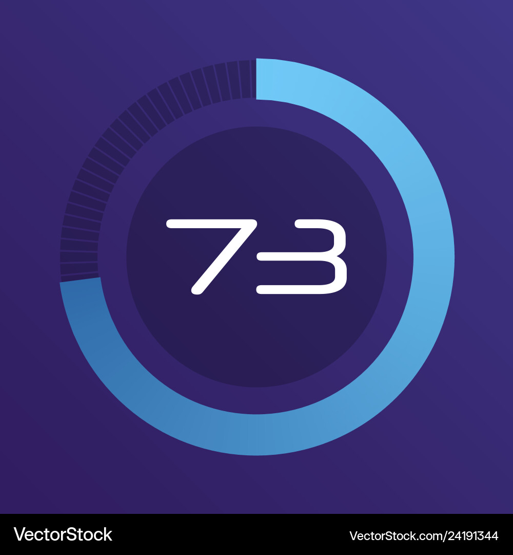Circular interval timer Circular interval timer vector image