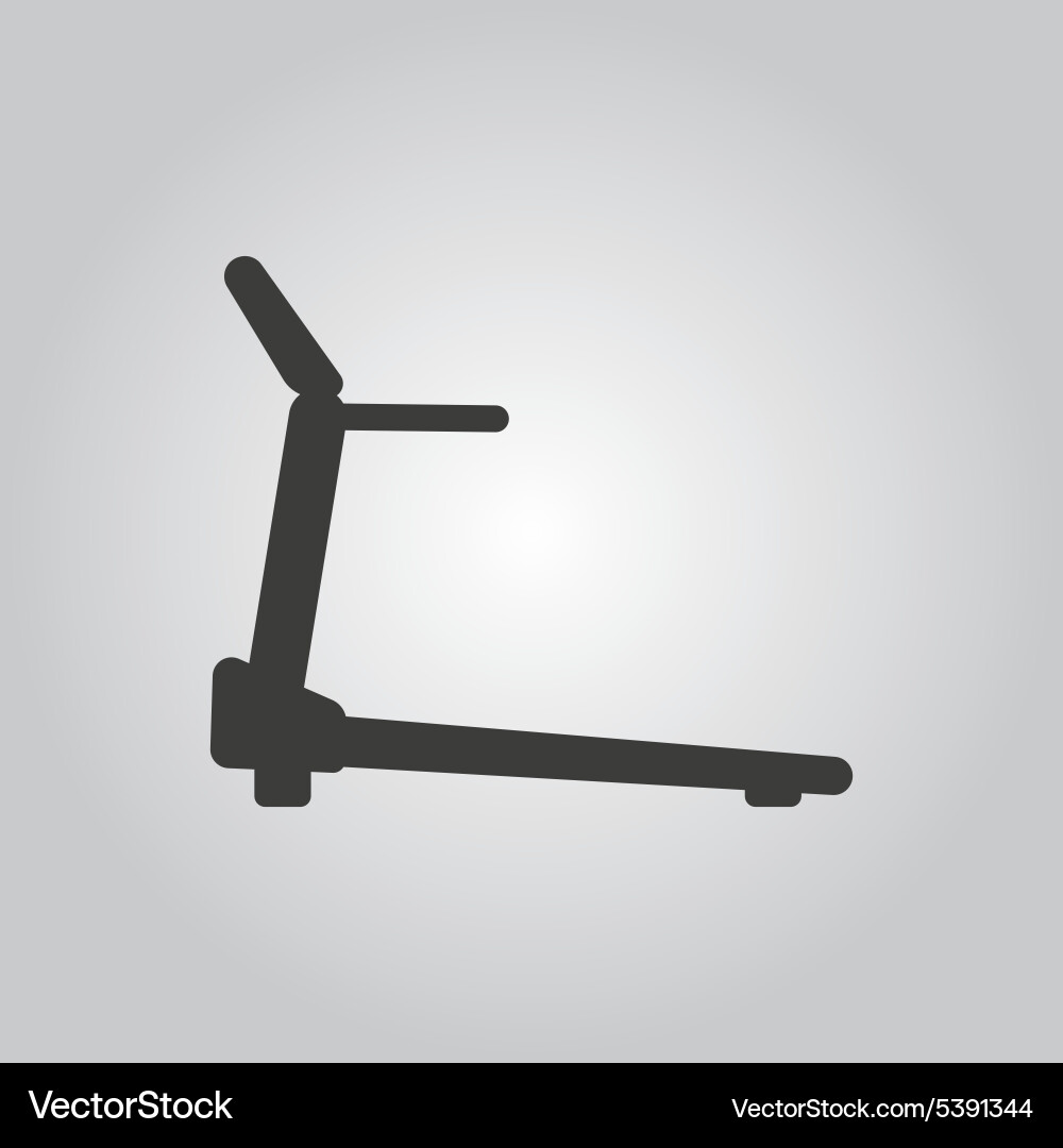 Cross trainer machine icon running symbol vector image